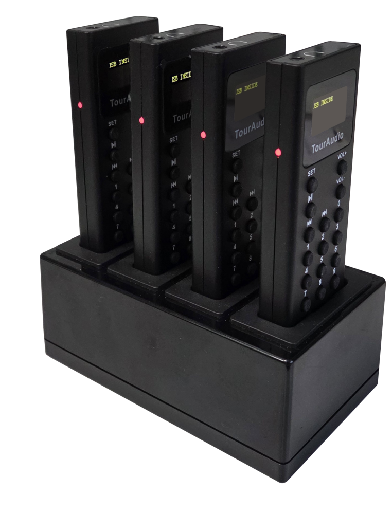 Четёрехместное зарядное устройство для аудиогидов TourAudio BG-01