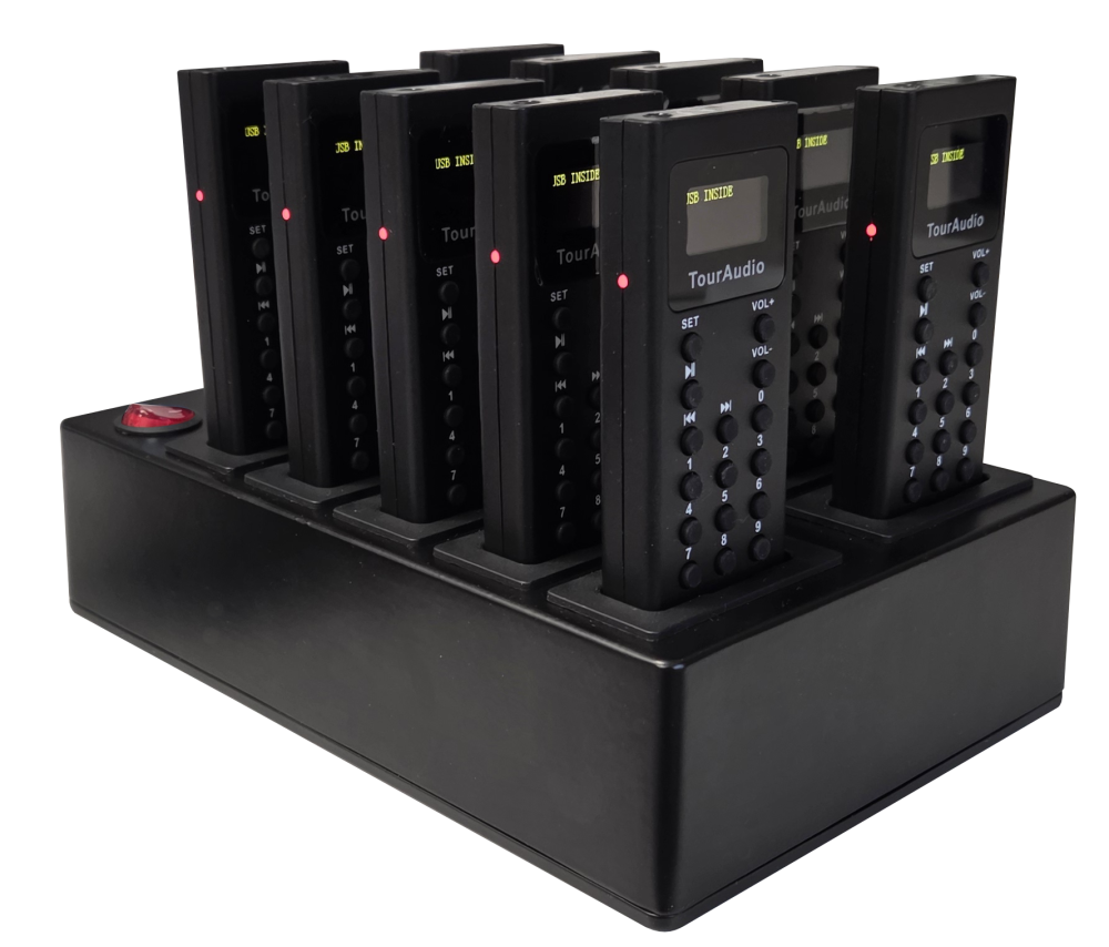 10-местное зарядное устройство на 10 аудиогидов BG-01