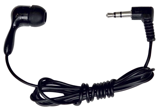 Наушник вакуумный одноразовый арт.306 моно черные фото